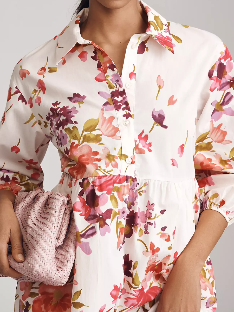 The Bettina Tiered Shirt Dress