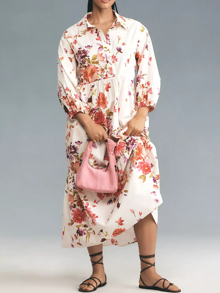The Bettina Tiered Shirt Dress
