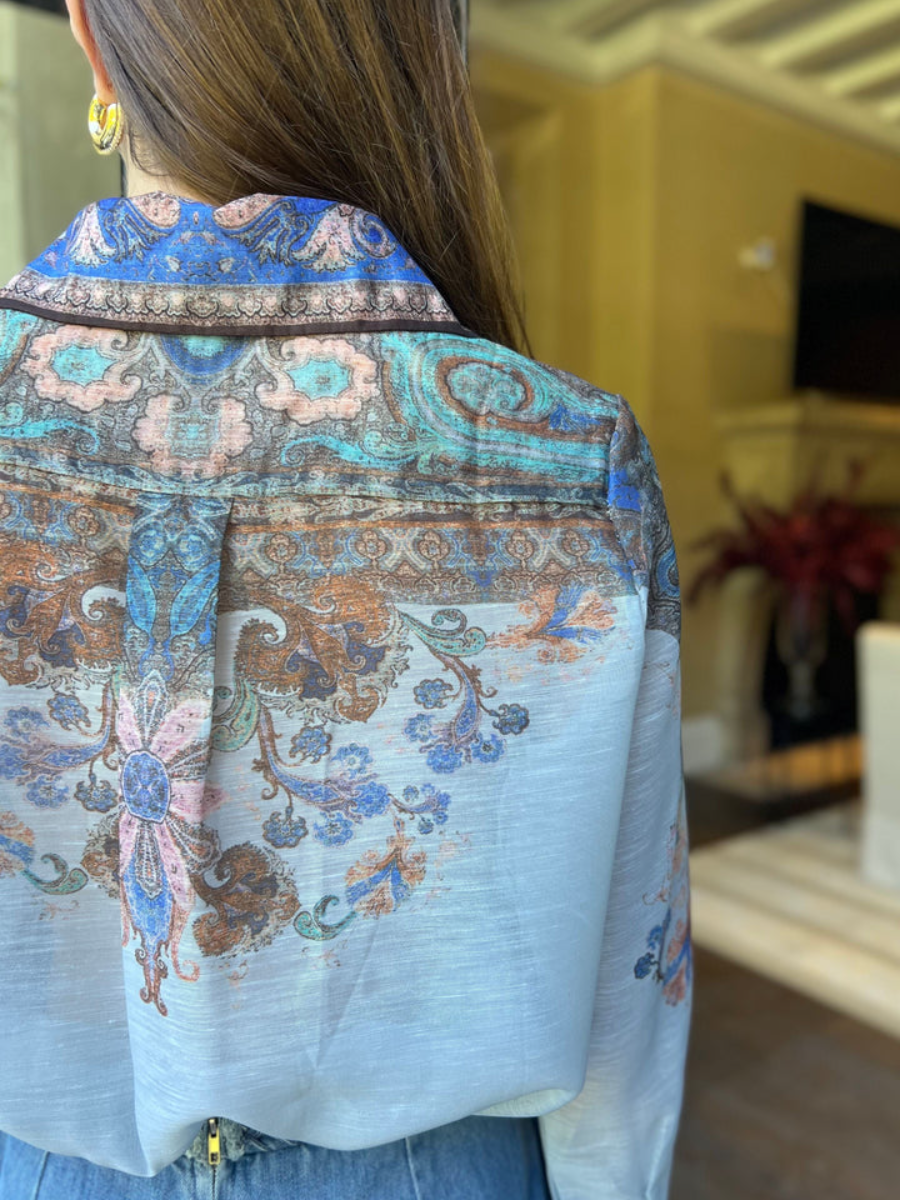 Katherine Tie Waist Long Sleeve Button Down Set Dress