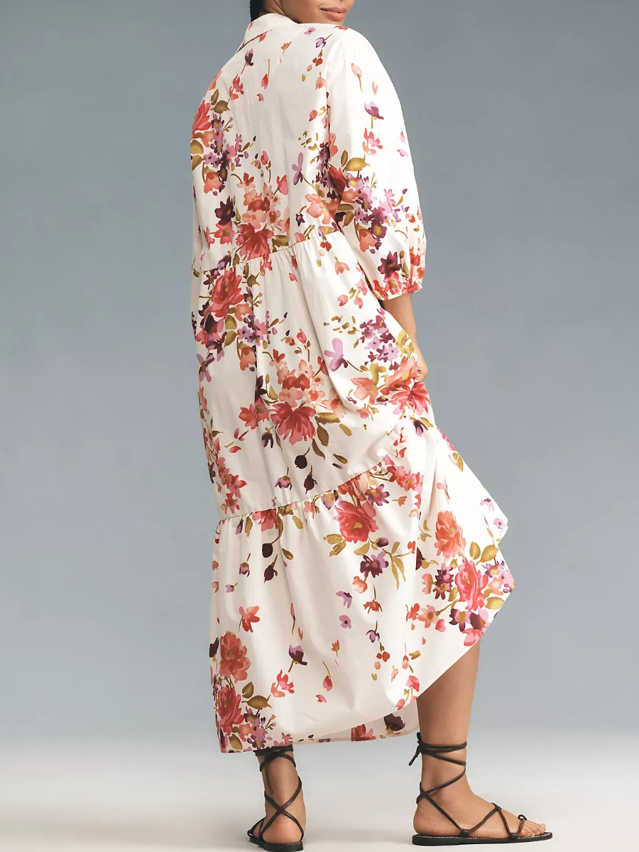 The Bettina Tiered Shirt Dress